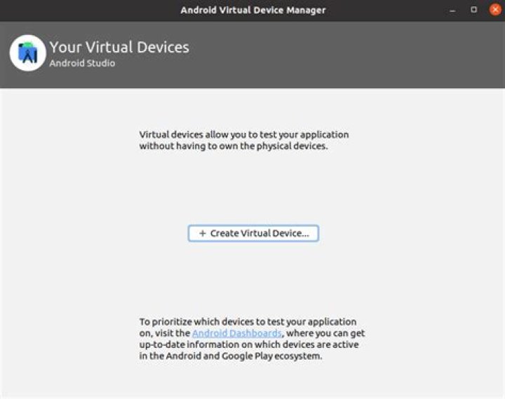 Android Studio AVD Manager with Google Play Store support
