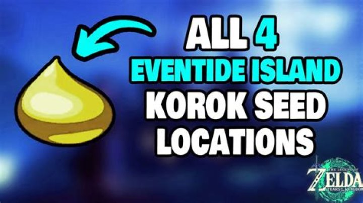 Are there koroks on eventide island?