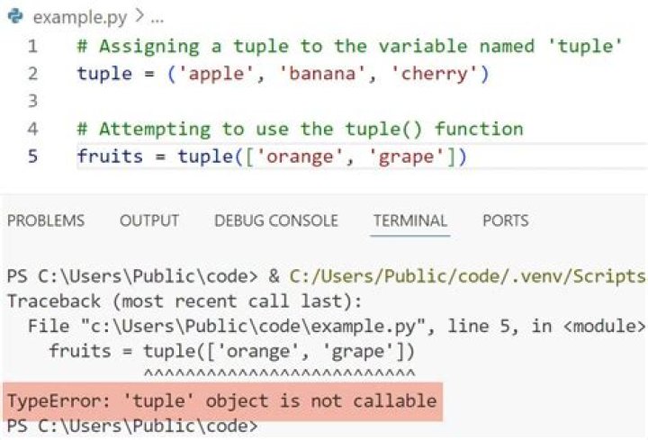 array.shape() giving error tuple not callable