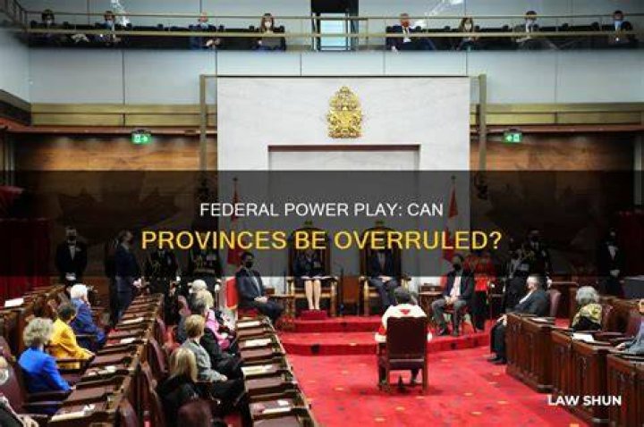 Can provinces override federal law?
