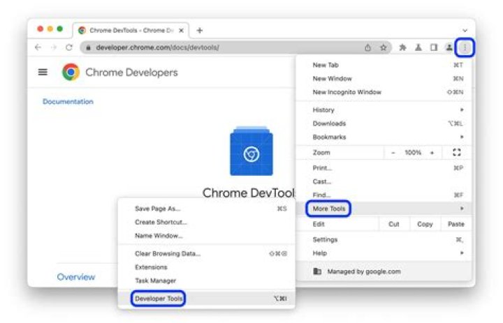 Chrome developer tools