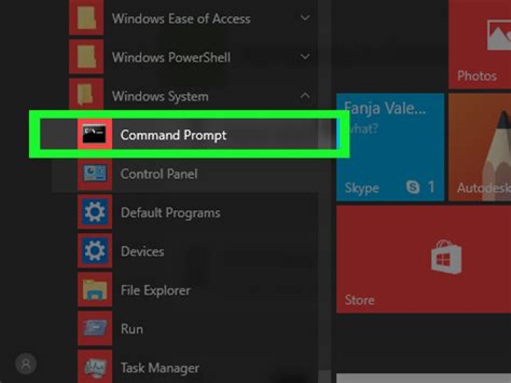Command Window menu