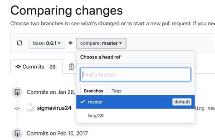 comparing two different commits on PhpStorm IDE
