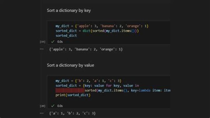 convert a dict to sorted dict in python