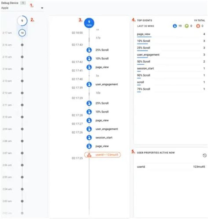 DebugView of release output