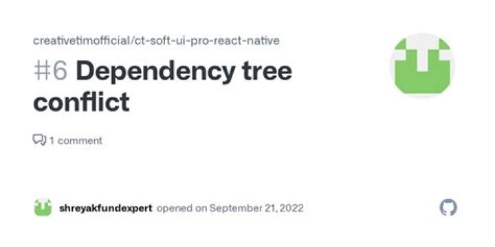 dependency tree conflict
