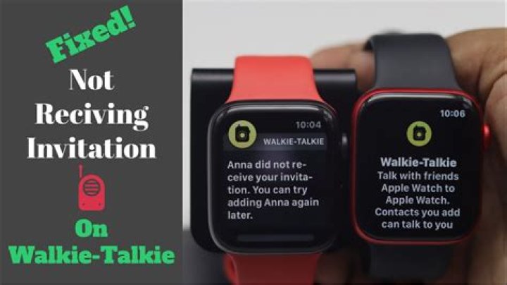 Did not receive invitation walkie talkie?