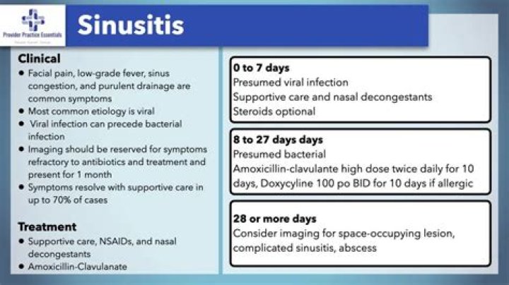 Do you need antibiotics for sinus infection?