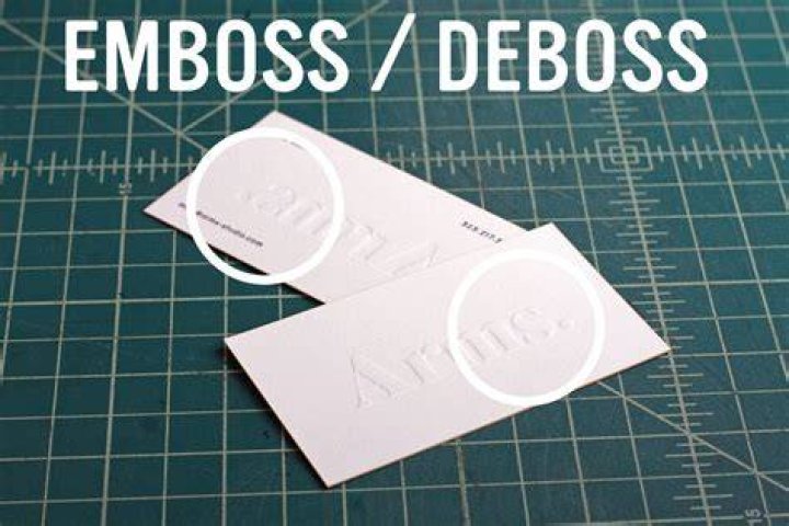 Does embossed mean raised?