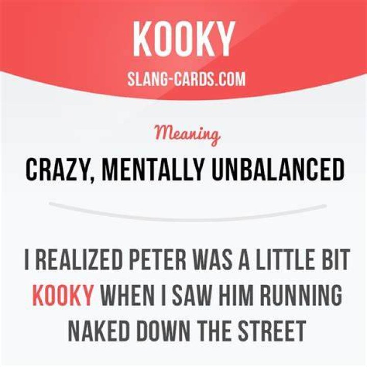 Does kooky mean crazy?