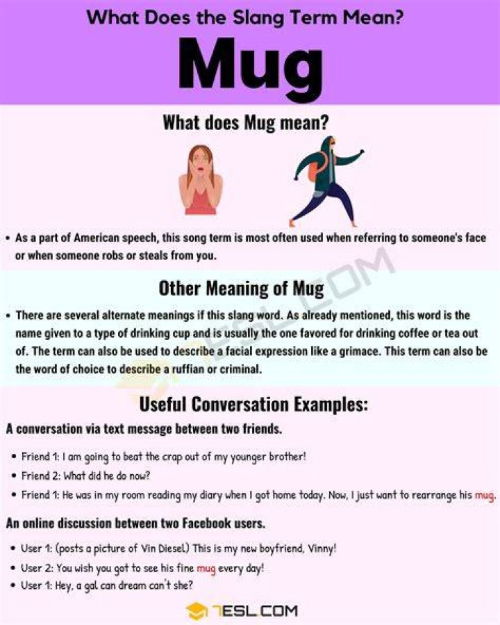 Does mug up mean?