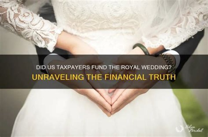 Does taxpayers money pay for the royal wedding?