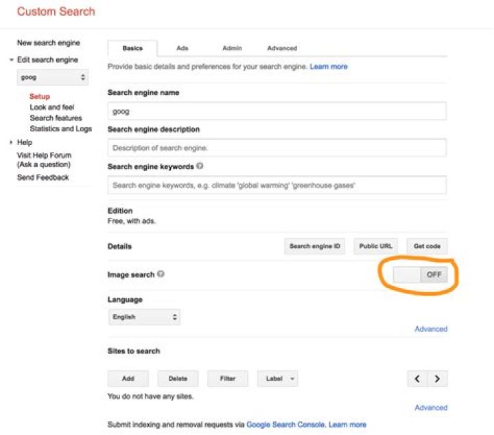 Enable Custom Search