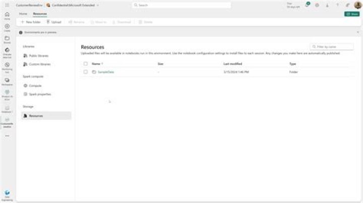 Environment settings concluded and default