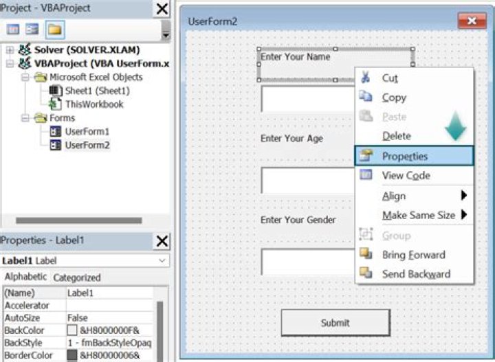 ![Excel VBA Form add references