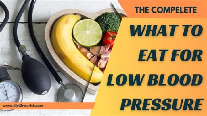 For low blood pressure what to eat?