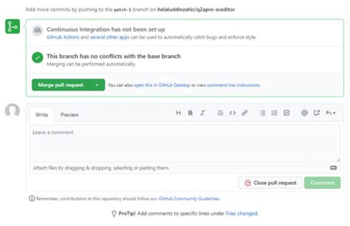 github close pull request