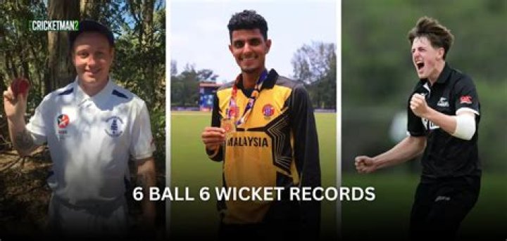 Has anyone ever taken 6 wickets in an over?