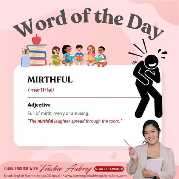 How can i use the word mirthful in a sentence?