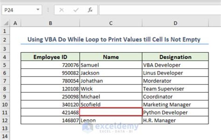 How do I express "if value is not empty" in the VBA language?