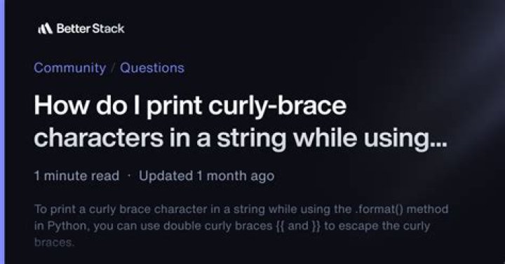 How do I print curly-brace characters in a string while using .format?