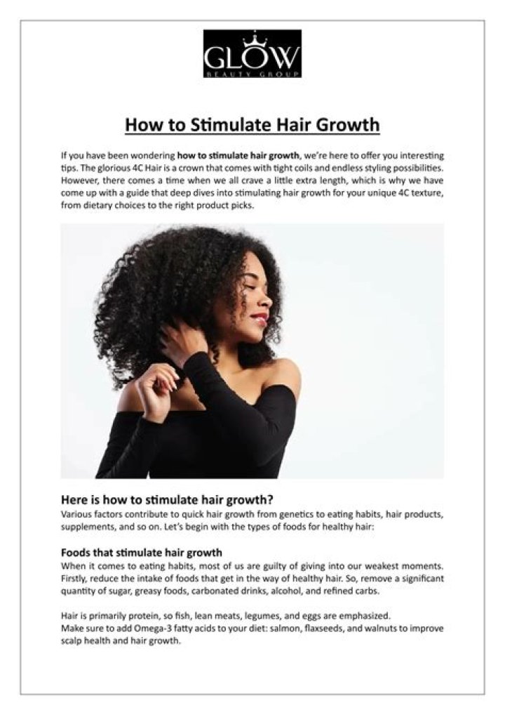 How do you stimulate hair growth?
