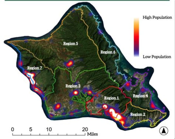 How many residents live on oahu?