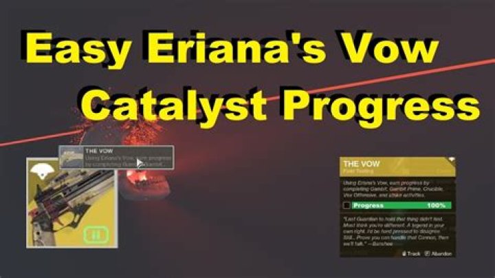 How to get eriana's vow catalyst?