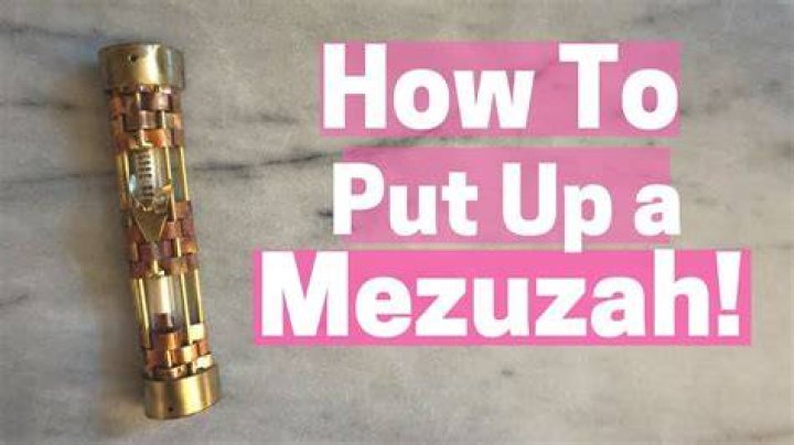 How to place a mezuzah?
