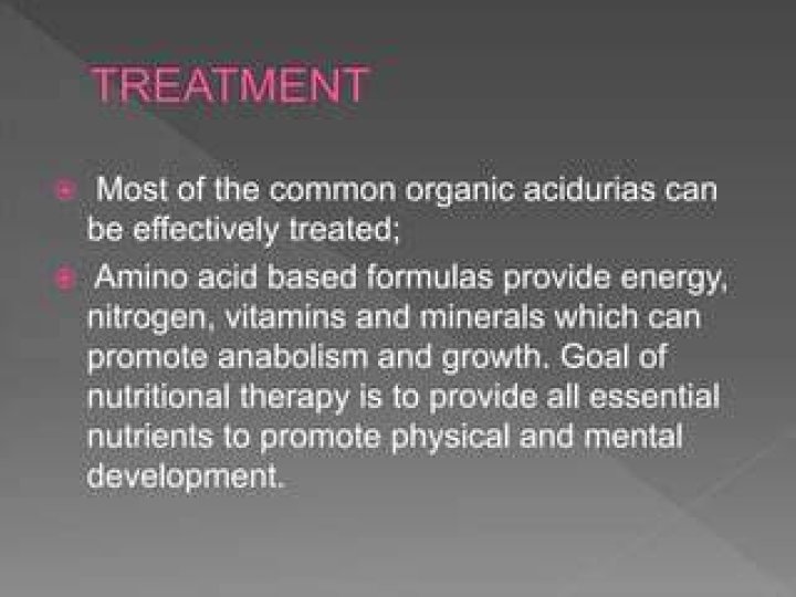 How to treat organic acidurias?