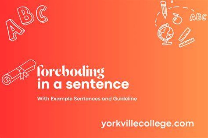 How to use foreboding in a sentence?