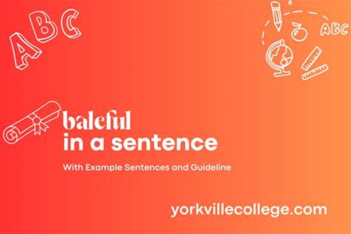 How to use word baleful in a sentence?