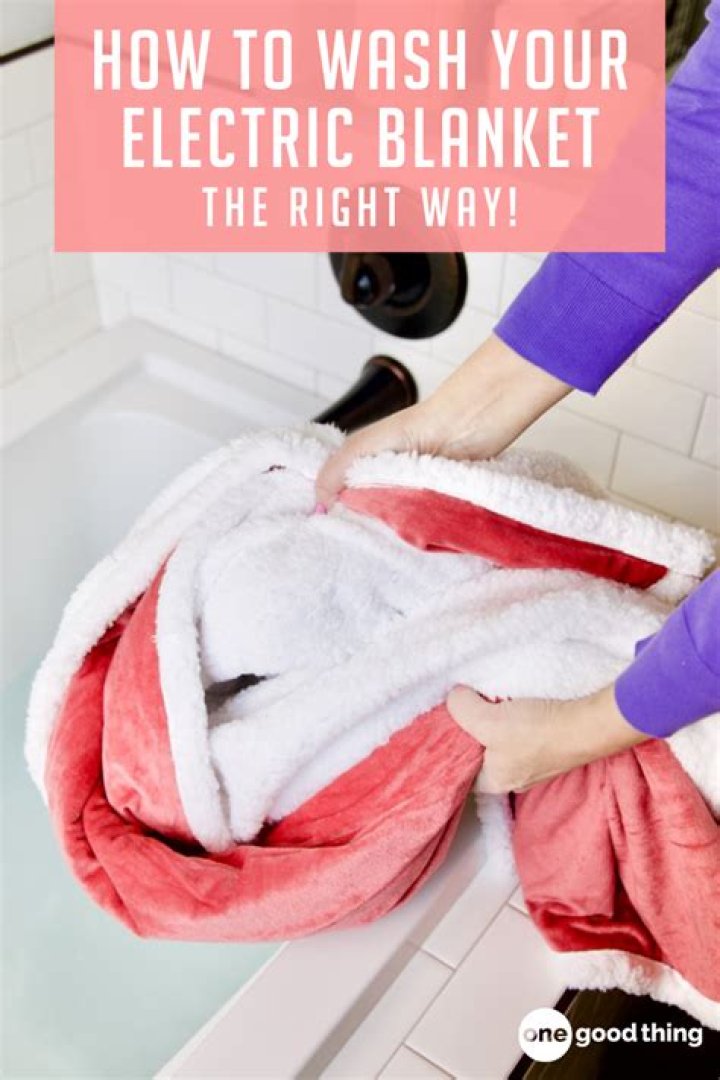 How to wash electric heated blanket?