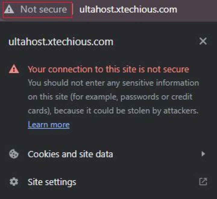 https not secure