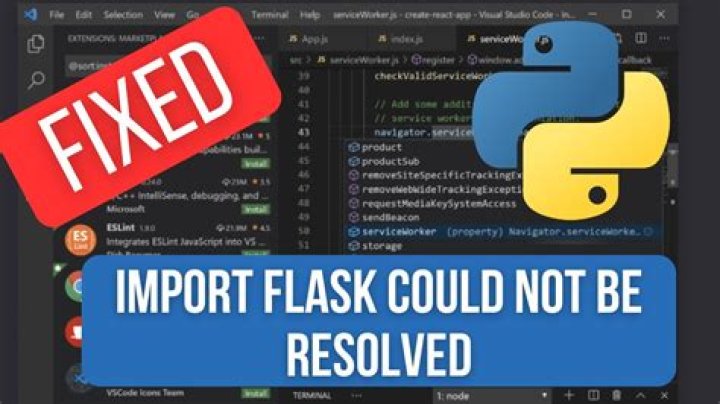 import flask could not be resolved from source pylance