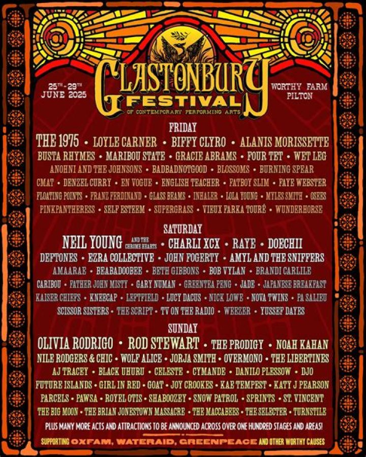 In what year did glastonbury start?