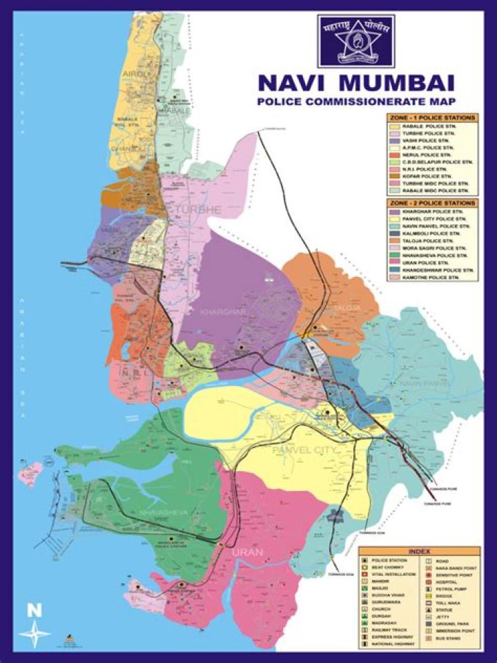In which district is navi mumbai?