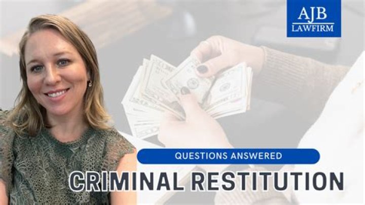 Is spouse liable for criminal restitution?