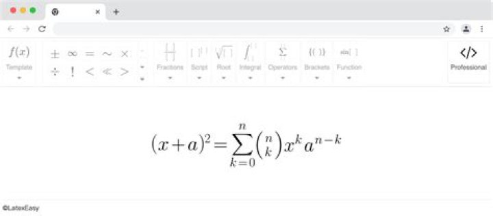 latex equation