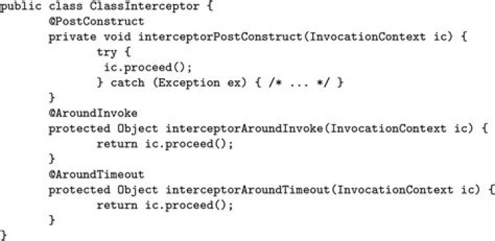 Method Interceptors