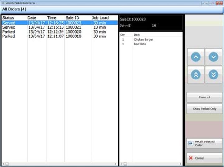 Orders file