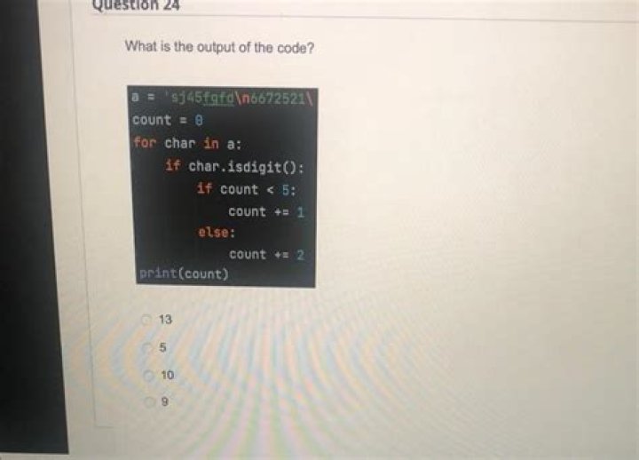 Output of the code after testing
