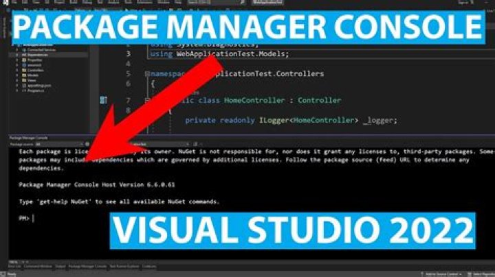 Package Manager Console drop-downs