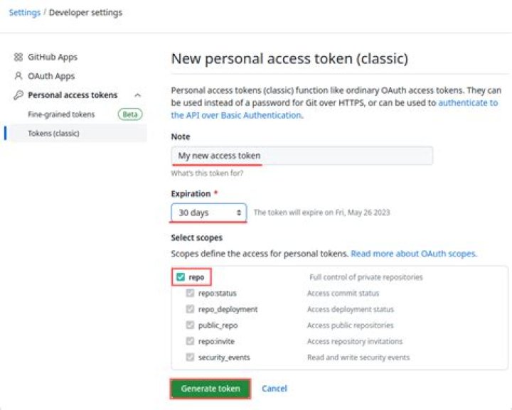 Personal Access Tokens
