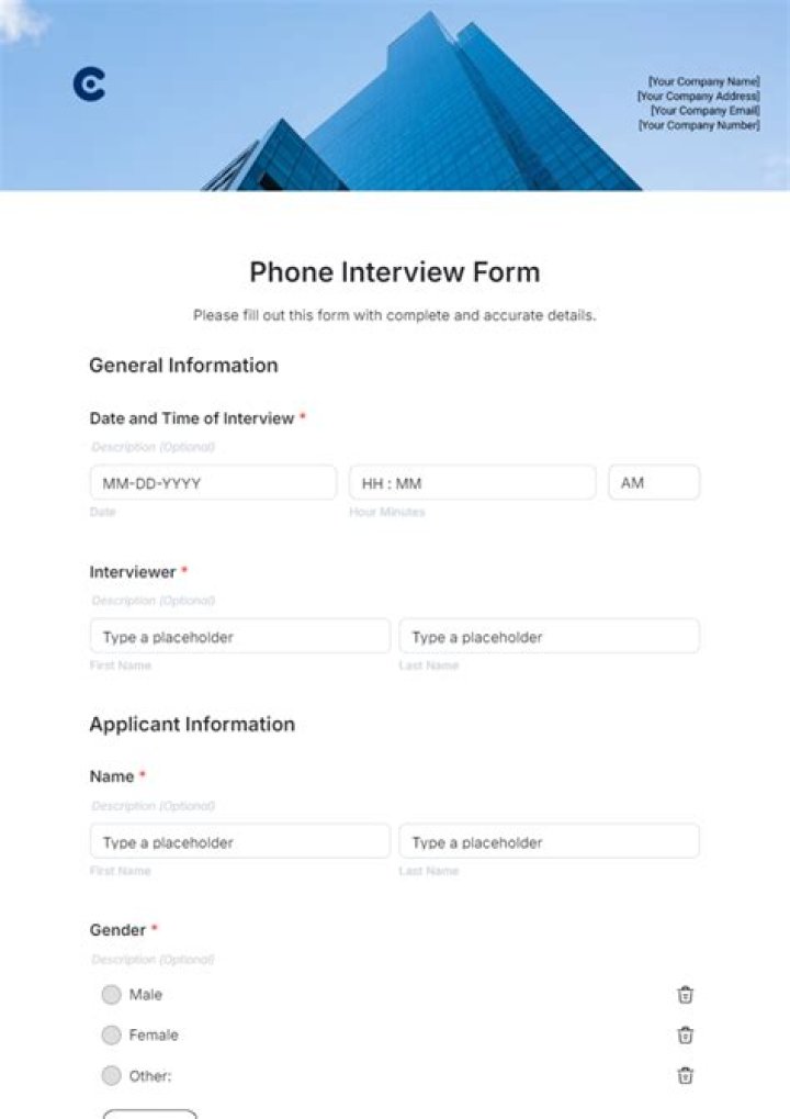 Phone in form