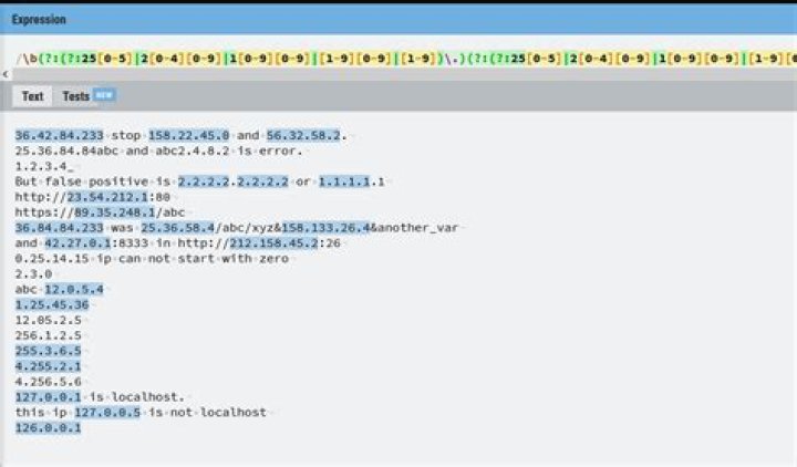 regexp for mostly right match for ip addresses