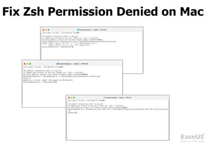 Run script on mac prompt "Permission denied"