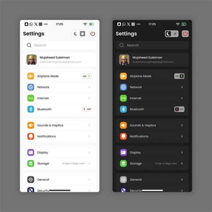 Select Settings(UI)