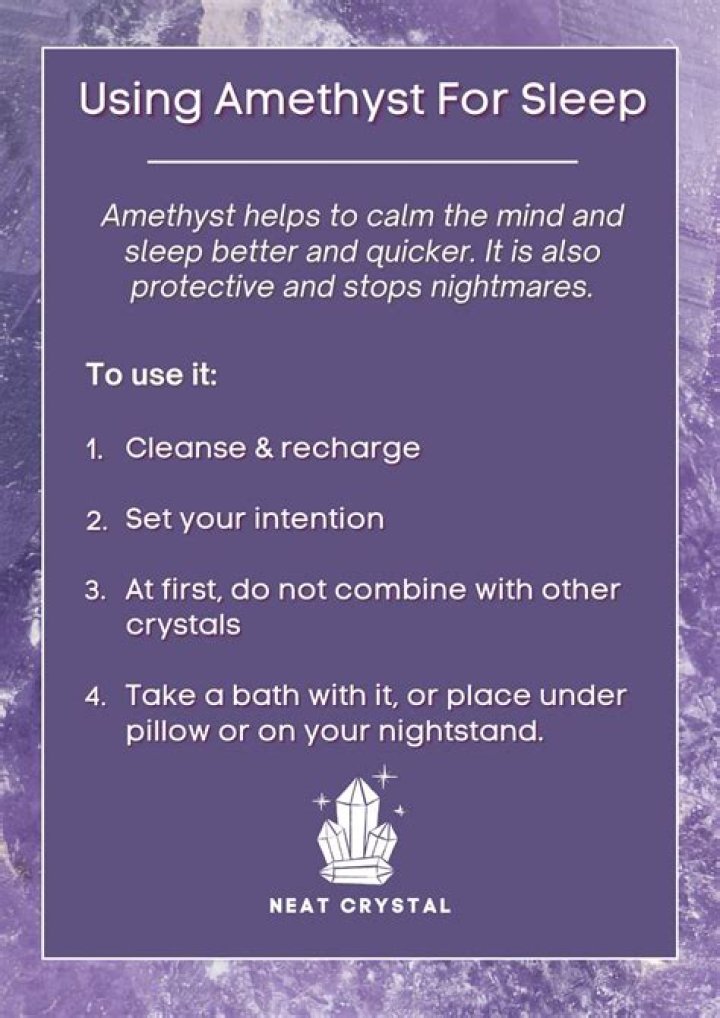 Should you sleep with amethyst?