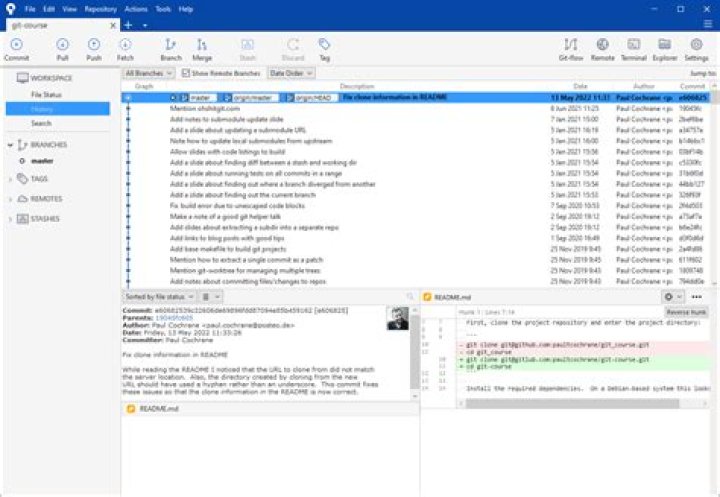 Sourcetree window with right-clicked commit and selecting: Reset current branch to this commit